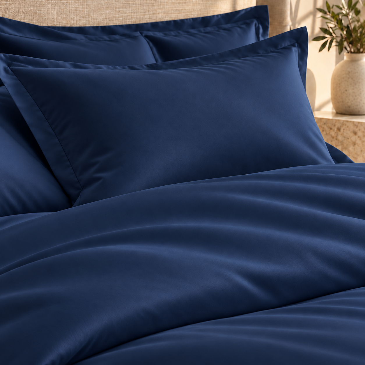800 Thread Count Egyptian Cotton Grand Splendour Sateen Bedding Set - Estate Navy