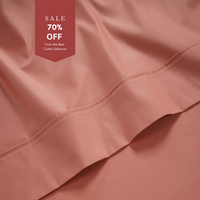 800 Thread Count Egyptian Cotton Grand Splendour Sateen Flat Sheet - Terra Cotta