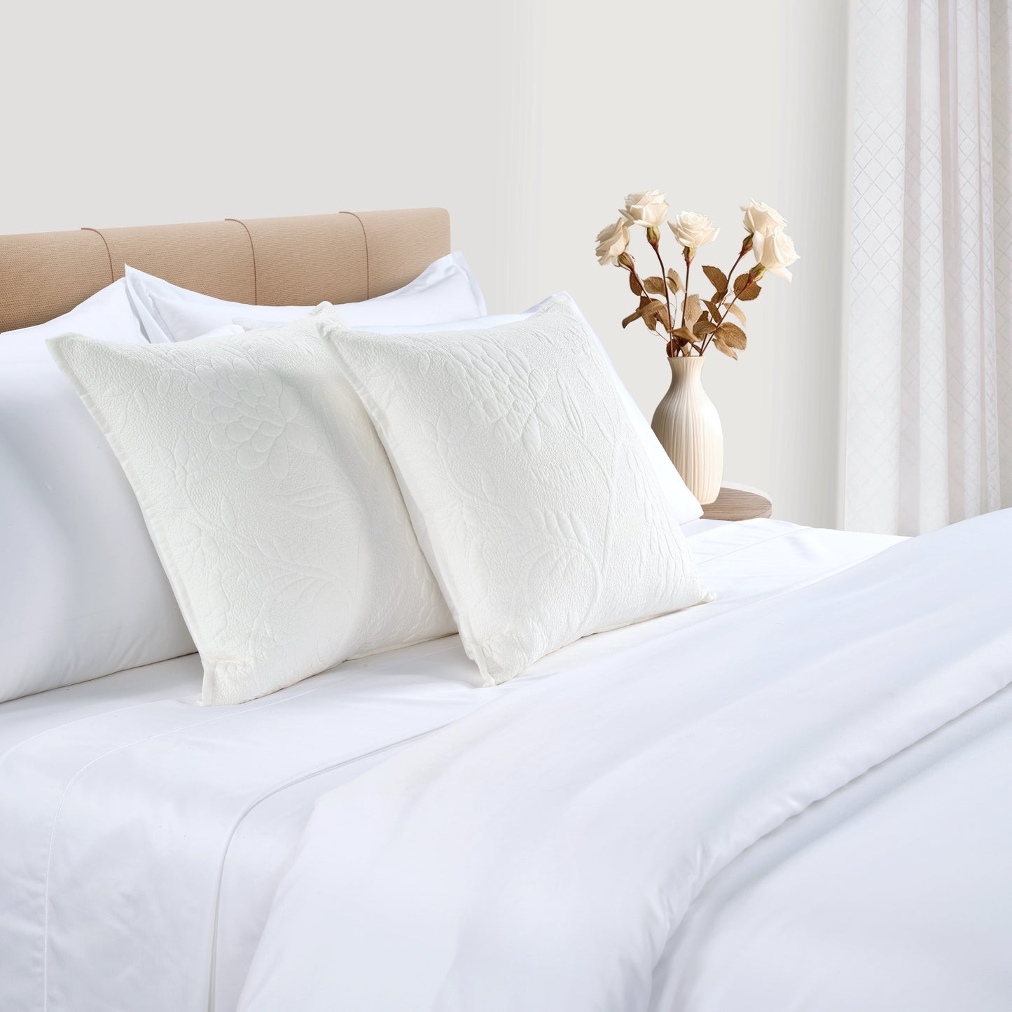 Lilia Cushion - 1 Pair White (2 Cushions)
