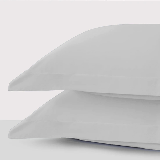300 Thread Count Pair (2 Pillowcases) of Peaceful Empress Pillowcases - Silver Dove Grey