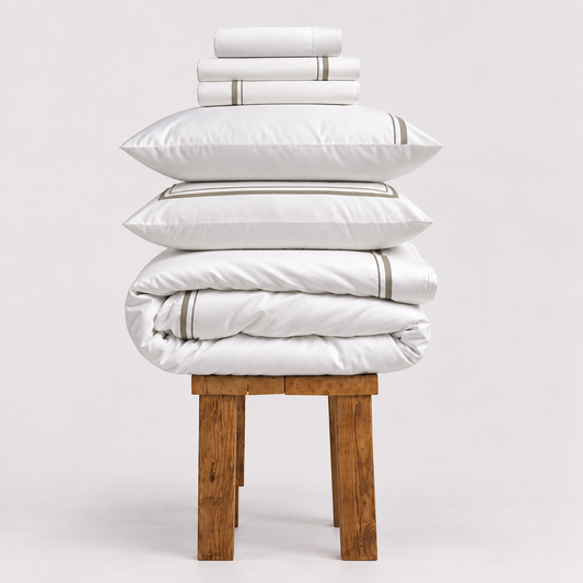 800 Thread Count Egyptian Cotton Royalton LUXE Bedding Set - Mink