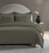 800 Thread Count Egyptian Cotton Grand Splendour Sateen Duvet Cover - Sage Green