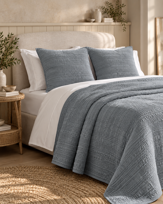 Emerson Quilt Set - Grey