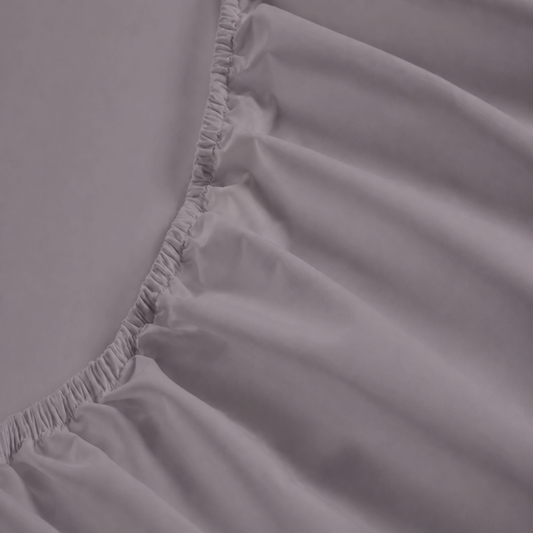 800 Thread Count Egyptian Cotton Grand Splendour Sateen Fitted Sheet - Graphite Grey