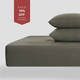 800 Thread Count Egyptian Cotton Grand Splendour Sateen Fitted Sheet - Sage Green