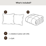 Emerson Quilt Set - Beige