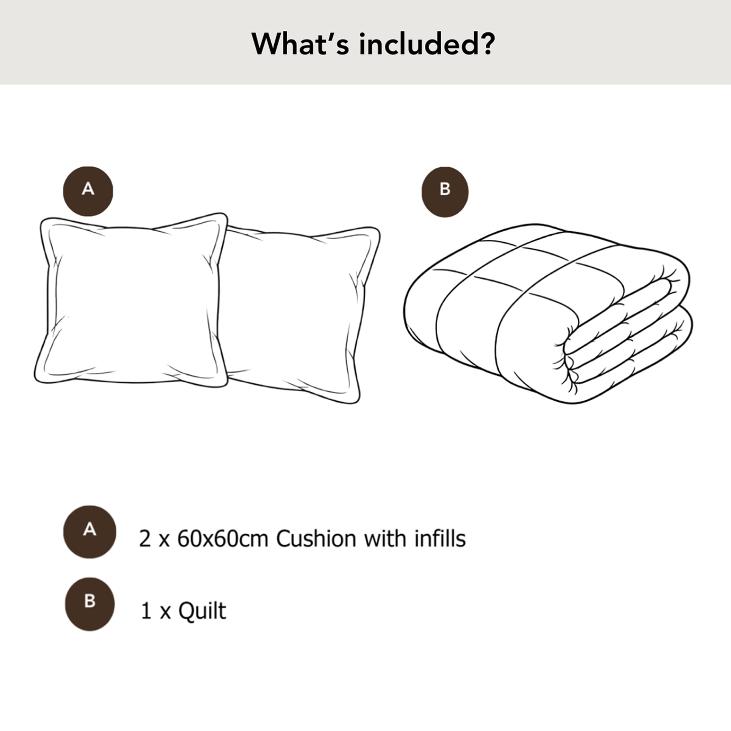 Emerson Quilt Set - Beige