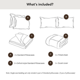 800 Thread Count Egyptian Cotton Cedarhurst LUXE Bedding Set - Navy