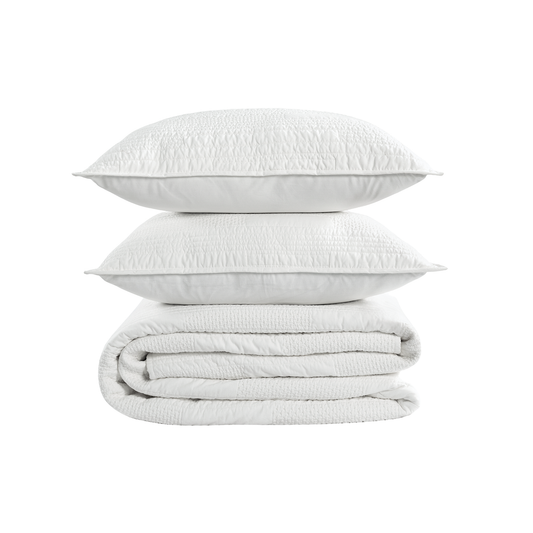Emerson Quilt Set - White
