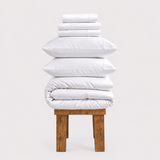 800 Thread Count Egyptian Cotton Windsor LUXE Bedding Set - Brilliant White