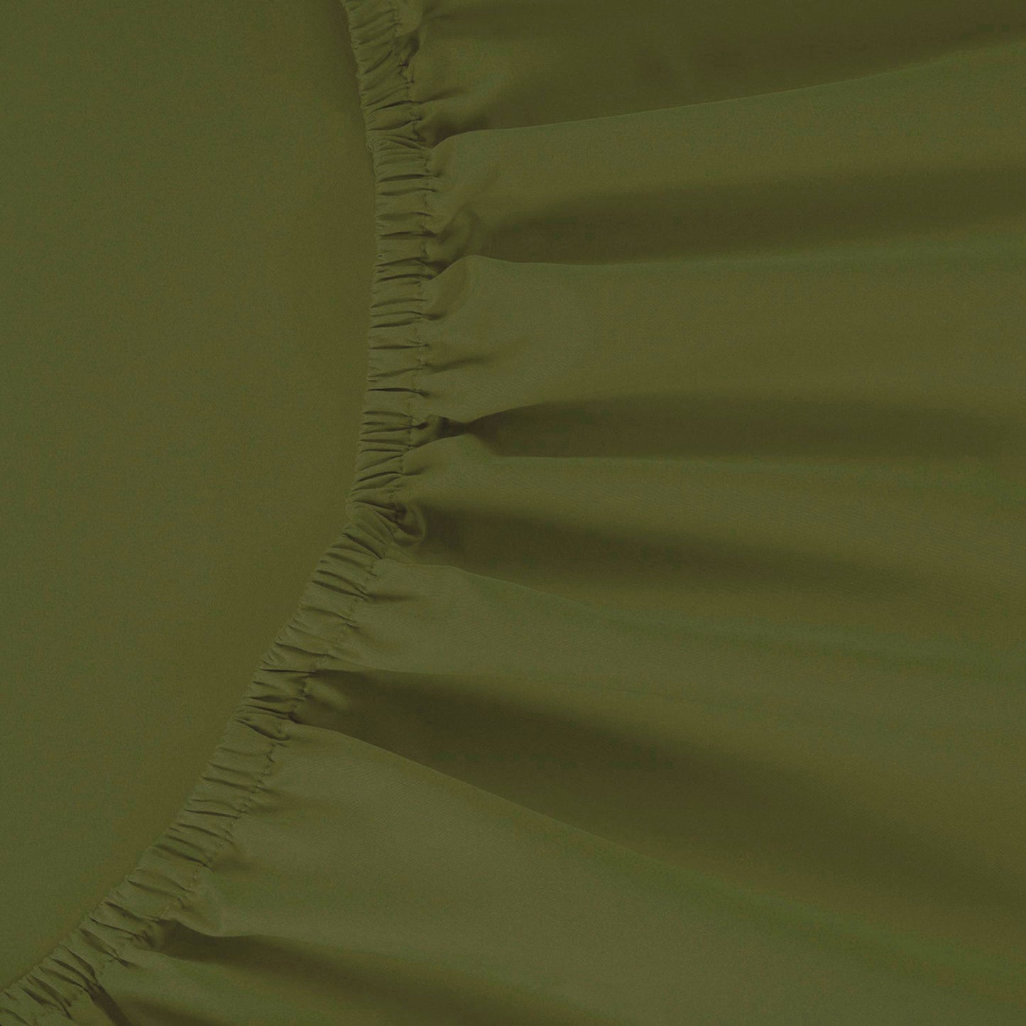 800 Thread Count Egyptian Cotton Grand Splendour Sateen Fitted Sheet - Olive Green