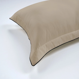 800 Thread Count Egyptian Cotton Duke of Bliss LUXE Bedding Set - Bone with Black Accent