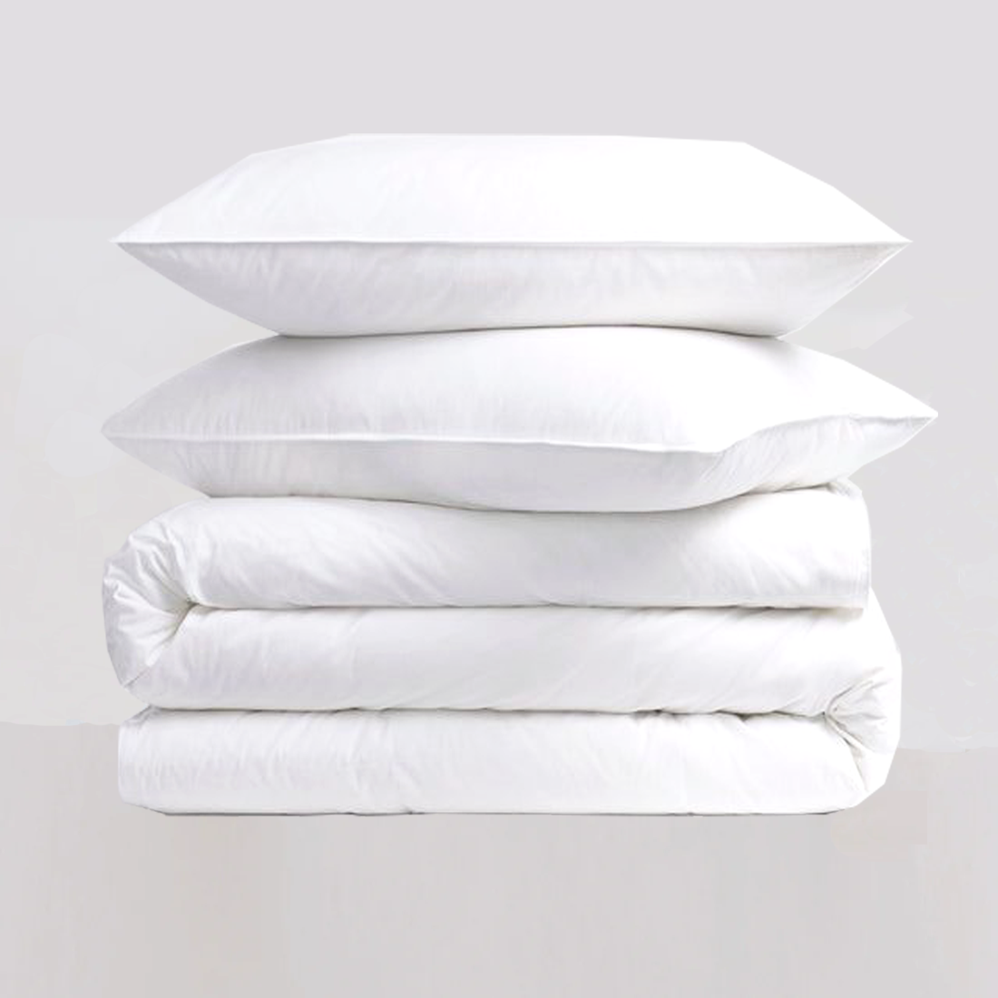 Premium Hungarian Goose Down Duvet and Pillows Set - 4.5 Tog