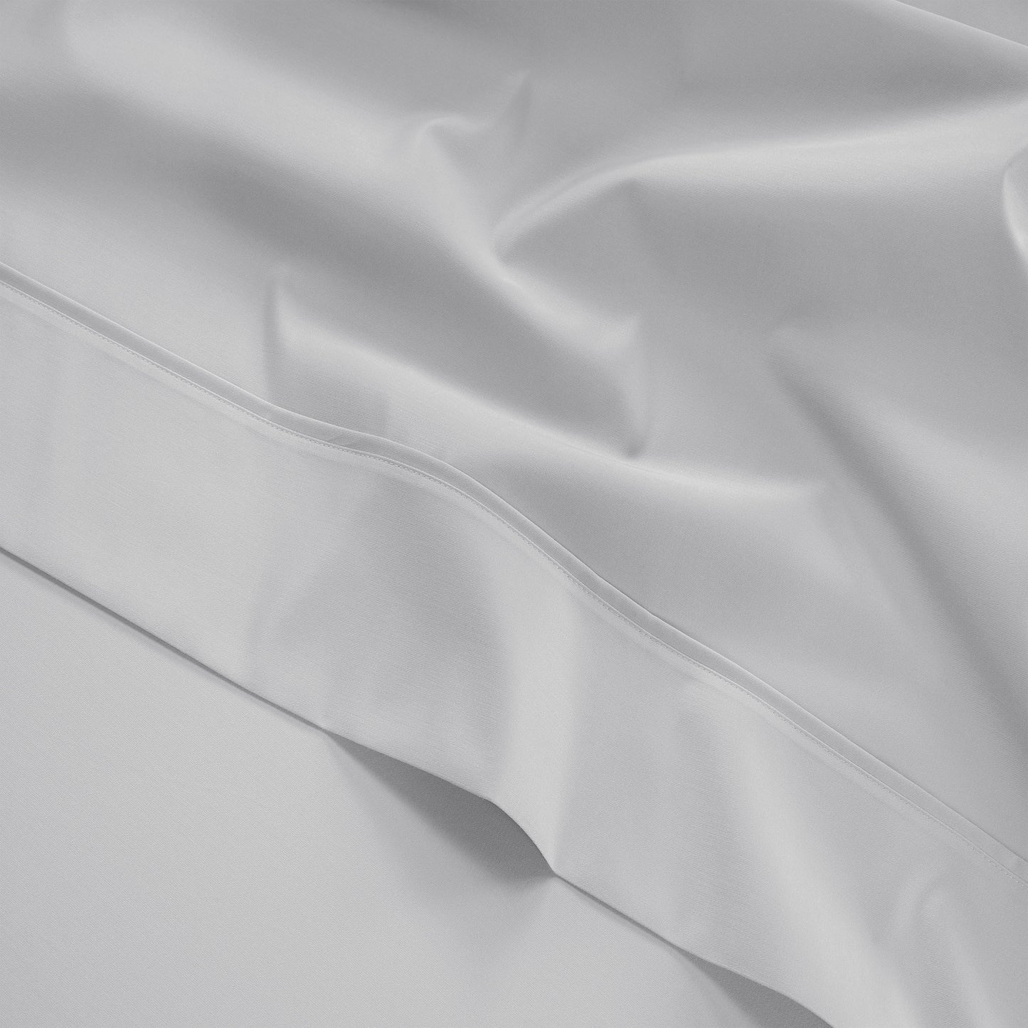 300 Thread Count Brookshire Percale Flat Sheet - Silver Dove Grey