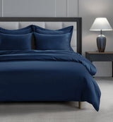 800 Thread Count Egyptian Cotton Grand Splendour Sateen Bedding Set - Navy Peony