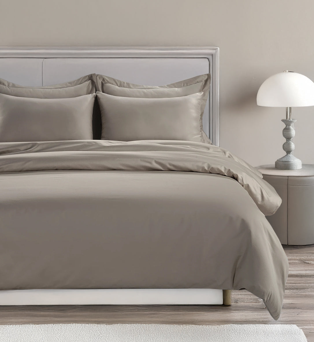 800 Thread Count Egyptian Cotton Grand Splendour Sateen Bedding Set  - Simply Taupe