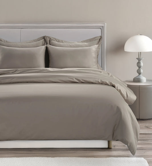 800 Thread Count Egyptian Cotton Grand Splendour Sateen Duvet Cover - Simply Taupe