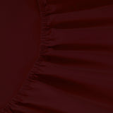 800 Thread Count Egyptian Cotton Grand Splendour Sateen Bedding Set - Deep Burgundy