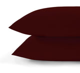 800 Thread Count Pair (2 Pillowcases) of Egyptian Cotton Grand Splendour Lux Buttery Smooth Pillowcases - Dark Burgundy