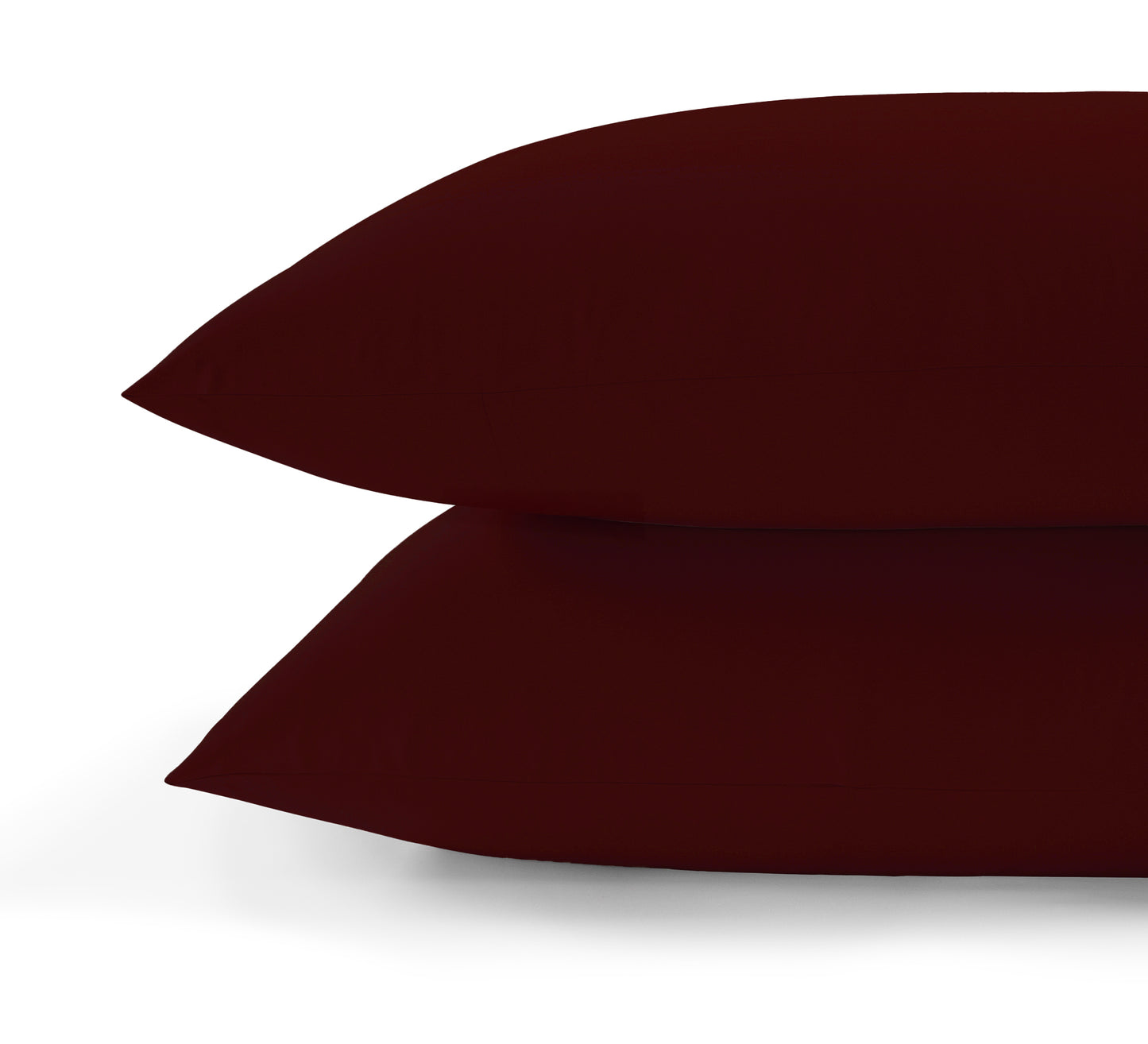 800 Thread Count Pair (2 Pillowcases) of Egyptian Cotton Grand Splendour Lux Buttery Smooth Pillowcases - Dark Burgundy