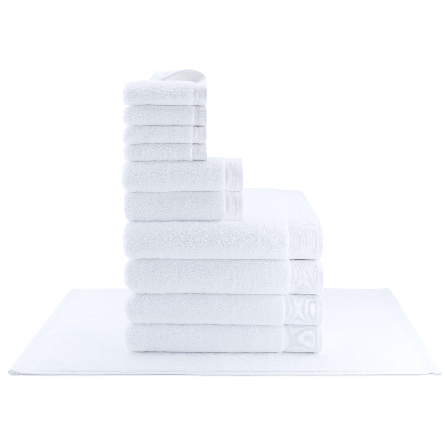 Egyptian Cotton Luxury Serenity Palace Classic Towel - White - 500GSM Zero Twist