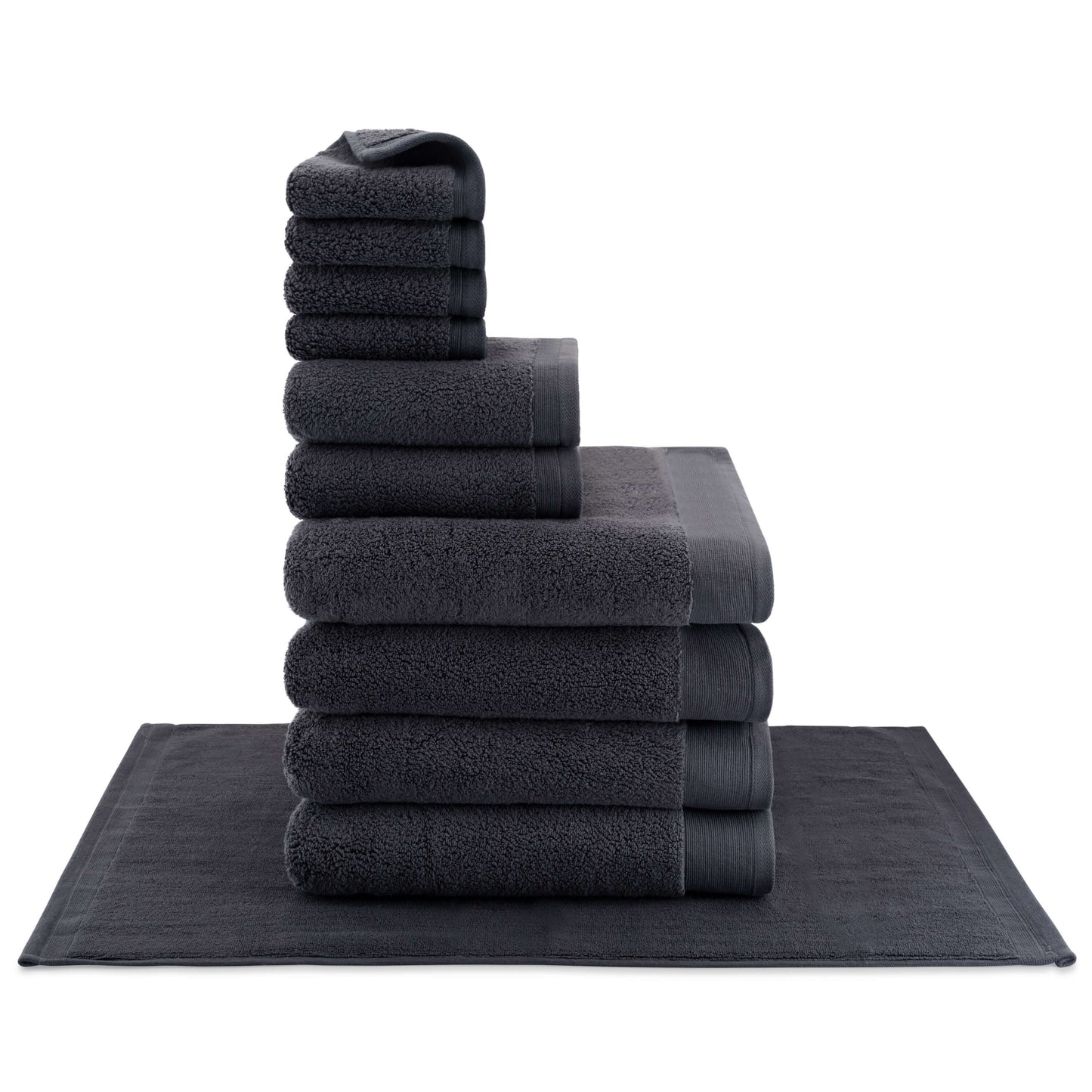 Egyptian Cotton Luxury Serenity Palace Classic Towel - Grey - 500GSM Zero Twist