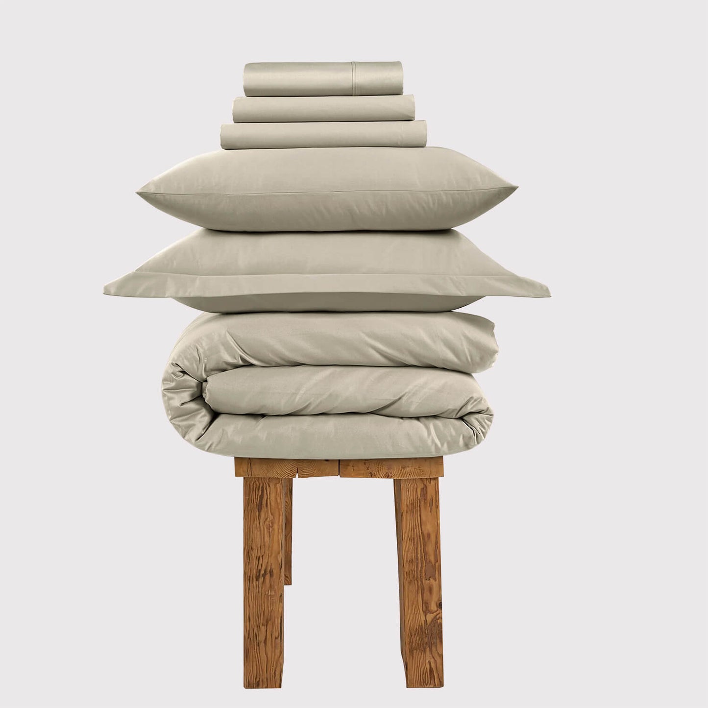300 Thread Count Percale Peaceful Empress Bedding Set - Oatmeal