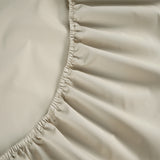 Peaceful Empress Percale Fitted Sheet - Oatmeal