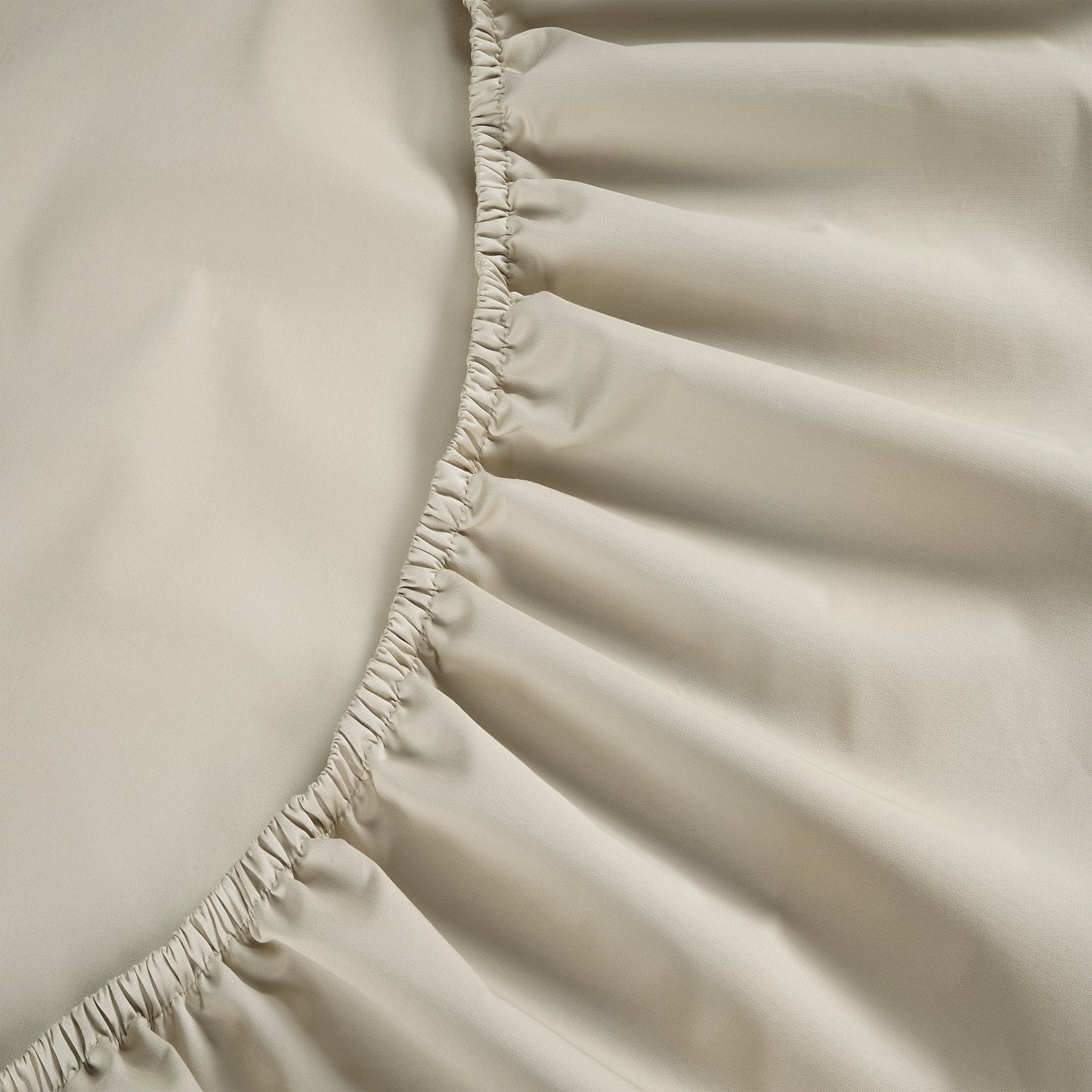 Peaceful Empress Percale Fitted Sheet - Oatmeal