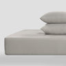 UPS 800 Thread Count Grand Splendour LUXE Fitted Sheet - Sateen Oyster Mushroom